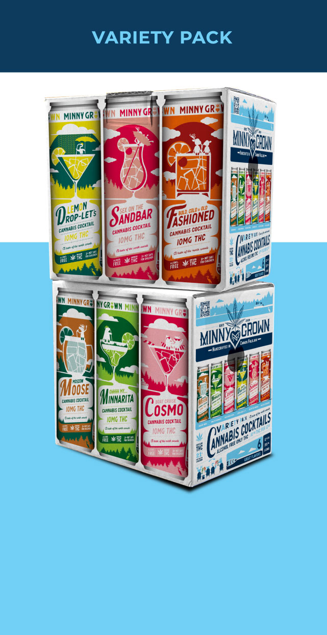 Featured image for “THC Cocktails – Variety 6 Pack”